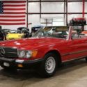1985 Mercedes-Benz 380SL  82029 Miles Signal Red Convertible 3.8L V8 Automatic