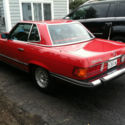 1985 Mercedes Benz red 380sl, 26,600 miles, 1 owner, MB certified for sale