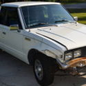 1985 Nissan 720 Deluxe King Cab Pickup Truck 2-Door 2.4L,White,Runs,