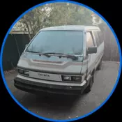 1985 Toyota Van Wagon Van White CARGO