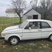 1985 Volkswagen Cabrio Convertible White CABRIOLET DLX