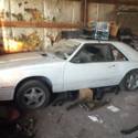 1985 White Mercury Capri RS Hatchback Rolling Chassis Clean Title Foxbody Bubble