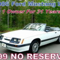 1986-1 OWNER SINCE NEW 31 YEARS AGO! ONLY 49,000 ORIGINAL MILES! $99 NO RESERVE!