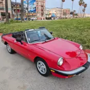 1986 Alfa Romeo Spider Convertible Red 2000 SPIDER