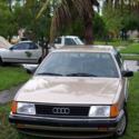 1986 Audi 5000S sedan automatic 5cyl gold w/ beige leather alloy wheels