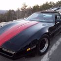 1986 black and red interior and exterior, custom Corvette