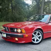 1986 BMW 6-Series Coupe Red CSI AUTOMATIC