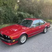 1986 BMW 635CSi Coupe Red CSI AUTOMATIC