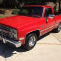 1986 C10 Chevy Red Silverado Shortbed Automatic Overdrive COLD AIR Stock truck
