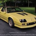 1986 Chevrolet Camaro IROC Z-28 Rare Yellow with T-Tops