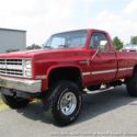 1986 CHEVROLET C/K 10 10 C/K10 4X4 Dana 60 OBS Regul 37817 Miles Red Pickup Truc