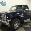 1986 Chevrolet K-10 Scottsdale 4x4 53856 Miles Midnight Blue Pickup Truck 305 V8