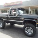 1986 Chevrolet Scottsdale Tuxedo black 4X4 ZZ4 350 6&#034; lift