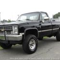 1986 CHEVROLET SILVERADO 1500 CK10 Custom Deluxe 4X4 Square  62269 Miles Black P