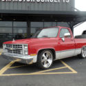 1986 CHEVY C10 LOWERED ON BUDNIKS 20/22 WHEELS