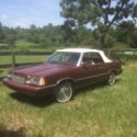 1986 Dodge 600 ES Turbo Convertible K Car Burgundy Classic Antique