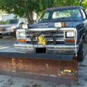 1986 Dodge Ram W-100 Pickup with Plow