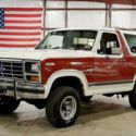 1986 Ford Bronco XLT 44264 Miles Maroon/White SUV 351ci V8 Automatic