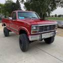 1986 Ford F150 Reg Cab XLT 4WD 151700 Miles Red Pickup 8 Cyl, 4 Spd