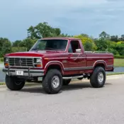 1986 Ford F150 XLT Lariat Burgundy