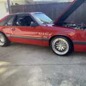 1986 Ford Mustang Sedan Red LX