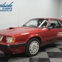 1986 Ford Mustang SVO 77779 Miles Medium Canyon Red Hatchback 2.3L EFI Turbo I4