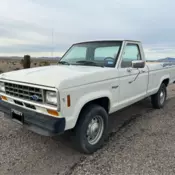 1986 Ford Ranger Pickup White
