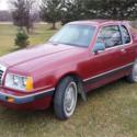 1986 Ford Thunderbird  Maroon  V6 Cylinder Engine 3.8L/232 Automatic