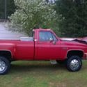 1986 gmc 4x4 red dually truck