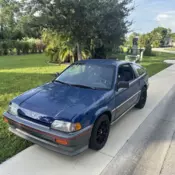 1986 Honda Civic Coupe Blue 1500 CRX
