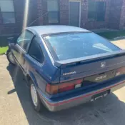 1986 Honda Civic Coupe Blue FWD Manual CRX 1.5 HF