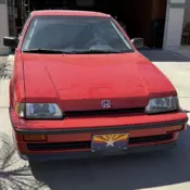 1986 Honda Civic Coupe Red 1500 CRX SI