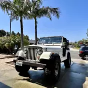 1986 Jeep CJ SUV White CJ7