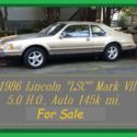 1986 Lincoln &#034;LSC&#034; Mark VII (Luxuray Sports Coupe)Preformance Pkg. of Mustang GT