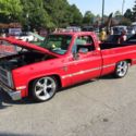 1986 LS Motor C10 Hot Rod Red Silverado 4L60E Smashed 20&quot; Americans Air Restored