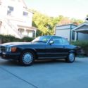 1986 Mercedes 560 SL Black Pearl Metallic, Black Leather interior