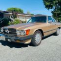 1986 Mercedes 560SL Desert Tan with Brown leather interior