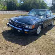 1986 MERCEDES BENZ 560SL 161k MI BLACK GRAY INTERIOR NICE DRIVER