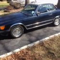 1986 Mercedes Benz 560SL Class Blue on Blue Convertible with Matching Hard Top