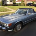 1986 Mercedes Benz 560SL Roadster in Silver/Blue with both tops!