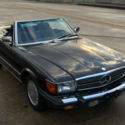 1986 Mercedes Benz 560SL W107 ROADSTER, EURO lights, DB 199 BLACK / BLACK int. *