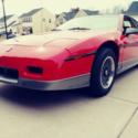 1986 Pontiac Fiero GT 37k miles 4 speed Red/Tan 80&#039;s Classic! Clean!