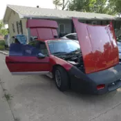 1986 Pontiac Fiero Red GT