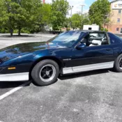 1986 pontiac firebird trans am 5.0l blue automatic