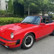 1986 PORSCHE 911 CARRERA CABRIOLET - GUARDS RED / BLACK - STUNNING