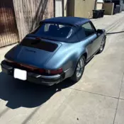 1986 Porsche 911 Convertible Blue Carrera Cabriolet