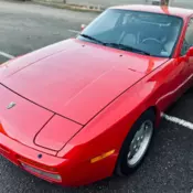 1986 PORSCHE 944 TURBO 951 BEAUTIFUL GUARDS RED OVER BLACK LOOK!!!