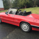1986 Red Convertible Alfa Romeo Spider