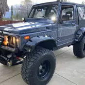 1986 Suzuki Samurai Convertible Blue