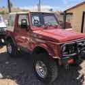1986 Suzuki Samurai Red 4WD Manual